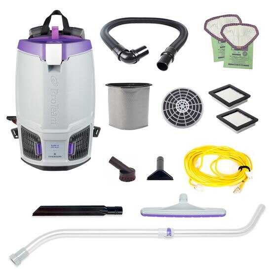 ProTeam 107696 GoFit 6, 6 qt. Backpack Vacuum w/ Xover Multi-Surface T