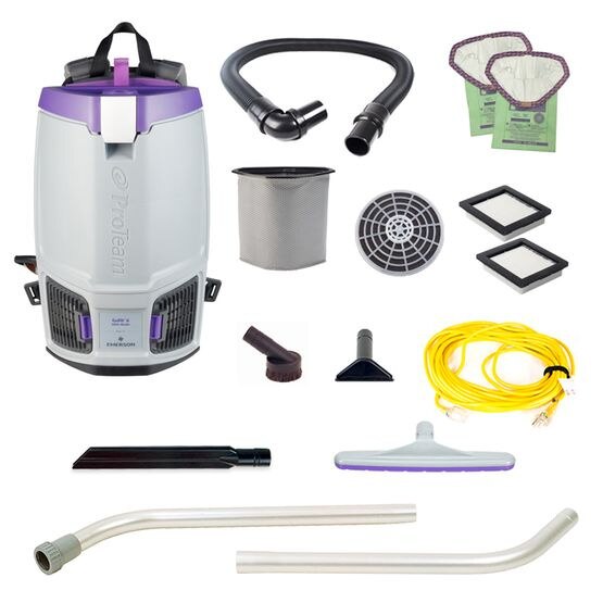 ProTeam 107697 GoFit 6, 6 qt. Backpack Vacuum w/ Xover Multi-Surface T