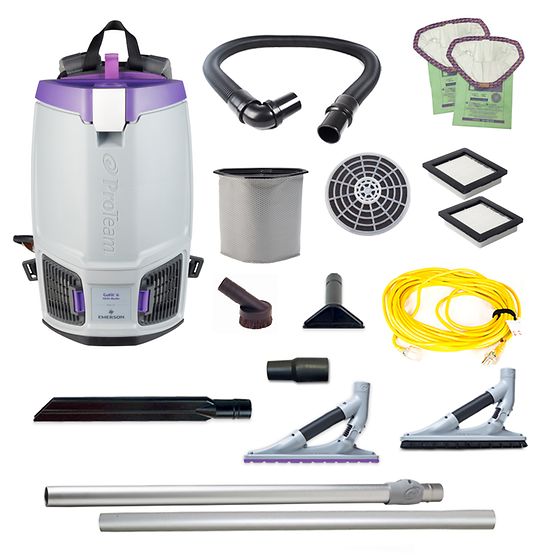 ProTeam 107699 GoFit 6, 6 qt. Backpack Vacuum w/ ProBlade Hard Surface & Carpet Tool Kit