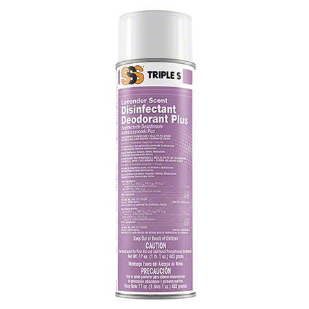 SSS Disinfectant Deodorant Plus, Lavender Scent, 17 oz., 12/Case