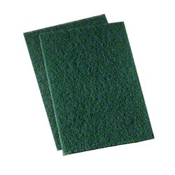 Triple S Green Heavy-Duty Scouring Hand Pad, 6 x 9 In, 15/Case